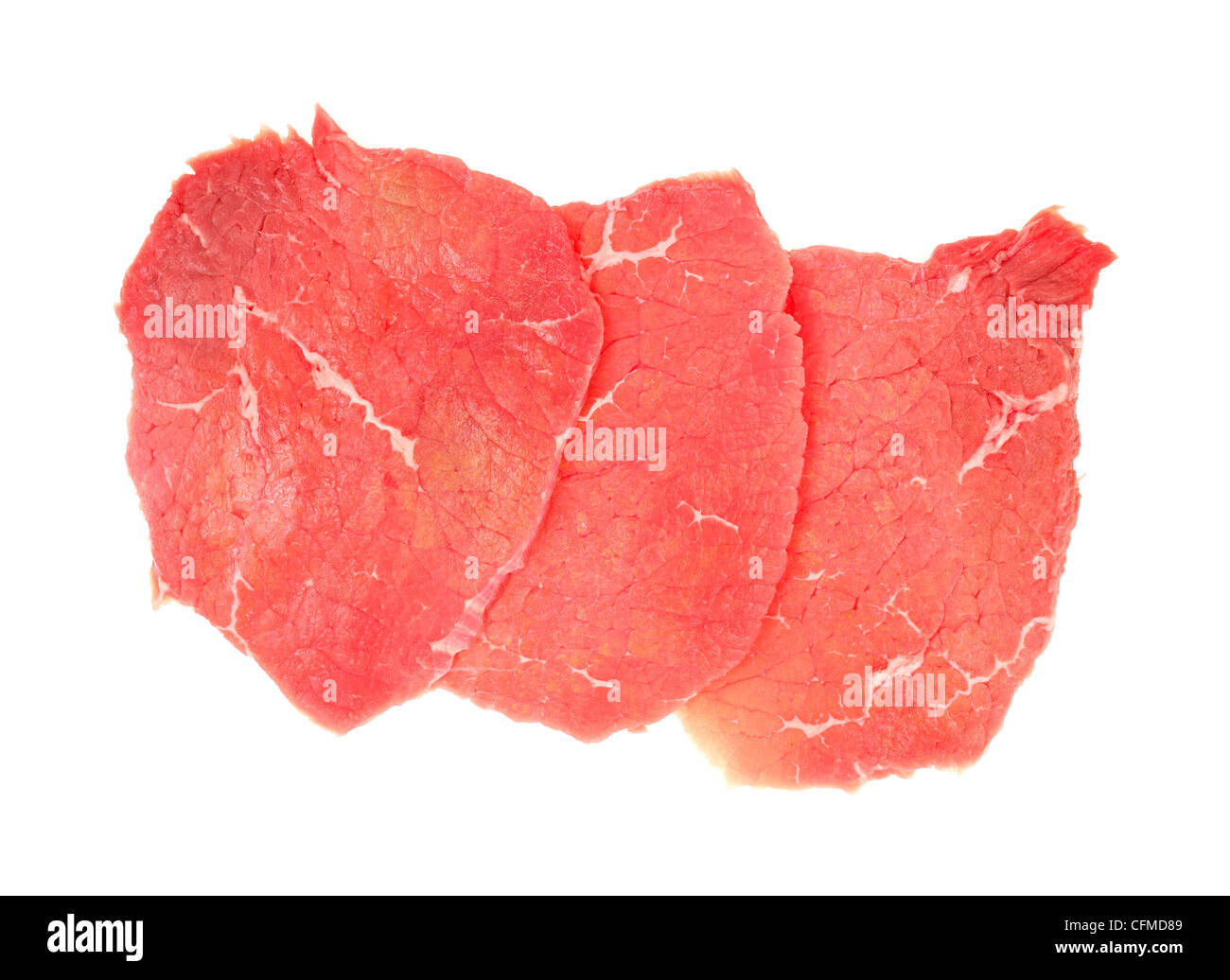 Beef eye round steak Stock Photo Alamy