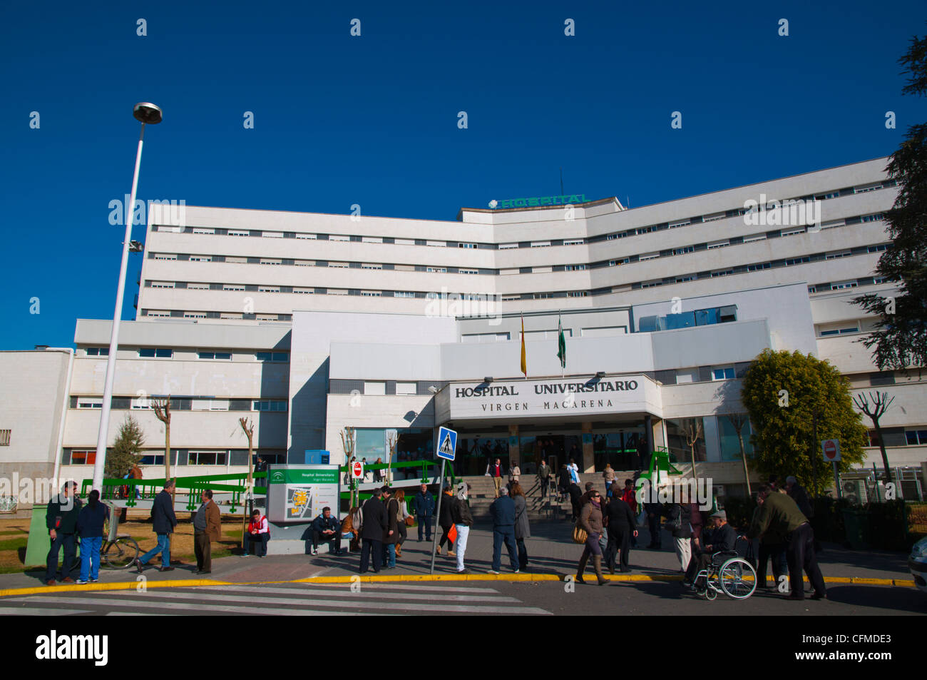 Hospital Universitario Virgen Macarena university hospital central Seville Andalusia Spain Stock Photo