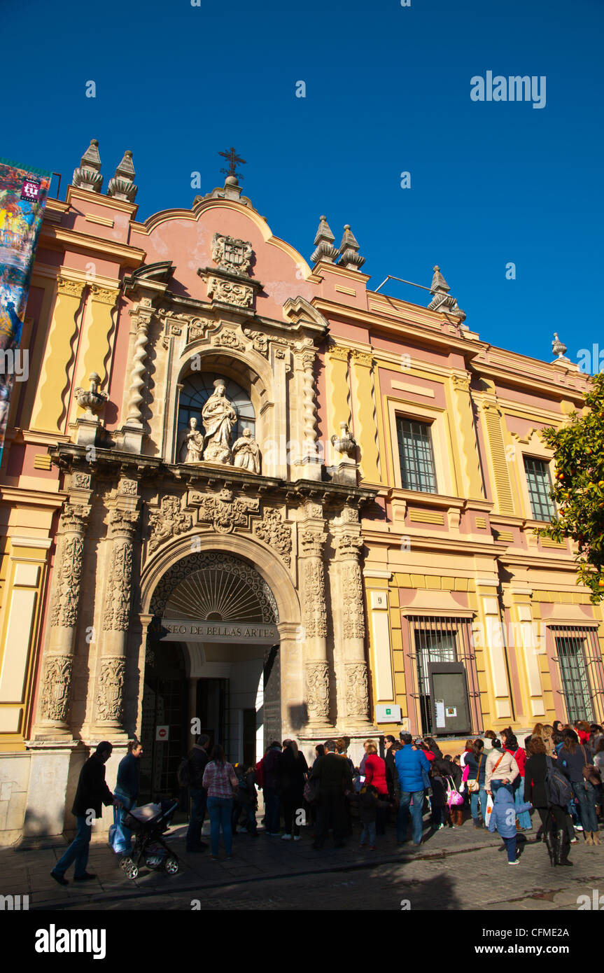 Museo de Bellas Artes museum the fine arts museum at Plaza de Museo square central Seville Andalusia Spain Stock Photo