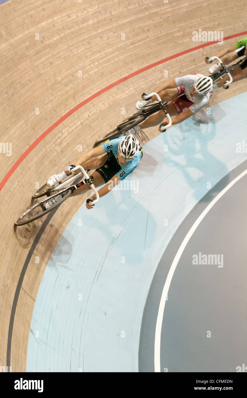 The Copenhagen Six Day racing, Ballerup, Denmark. Februaru 2012 Stock Photo