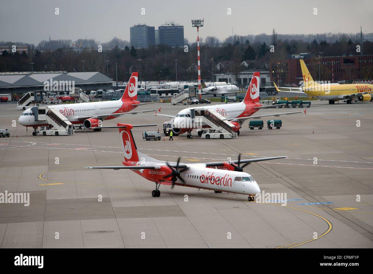 Dusseldorf International airport Germany Stock Photo