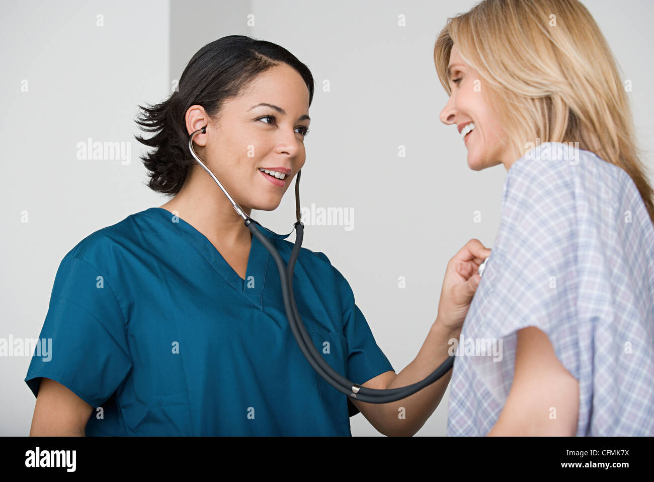 USA, California, Los Angeles, Doctor examining patient Stock Photo Alamy