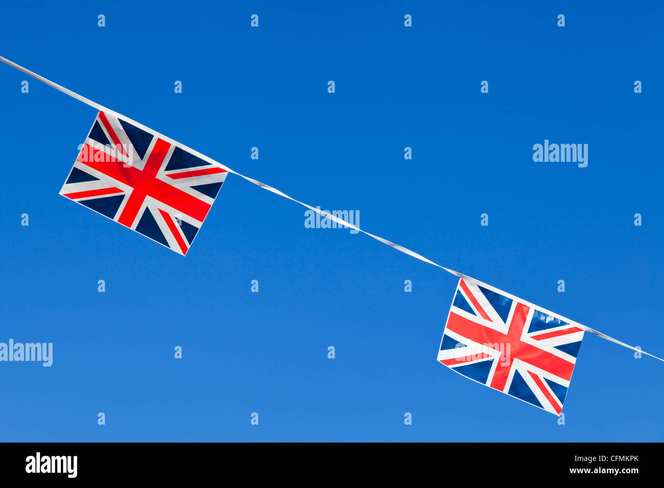 Union Jack Bunting Union Jack Flag Bunting uk Stock Photo Alamy