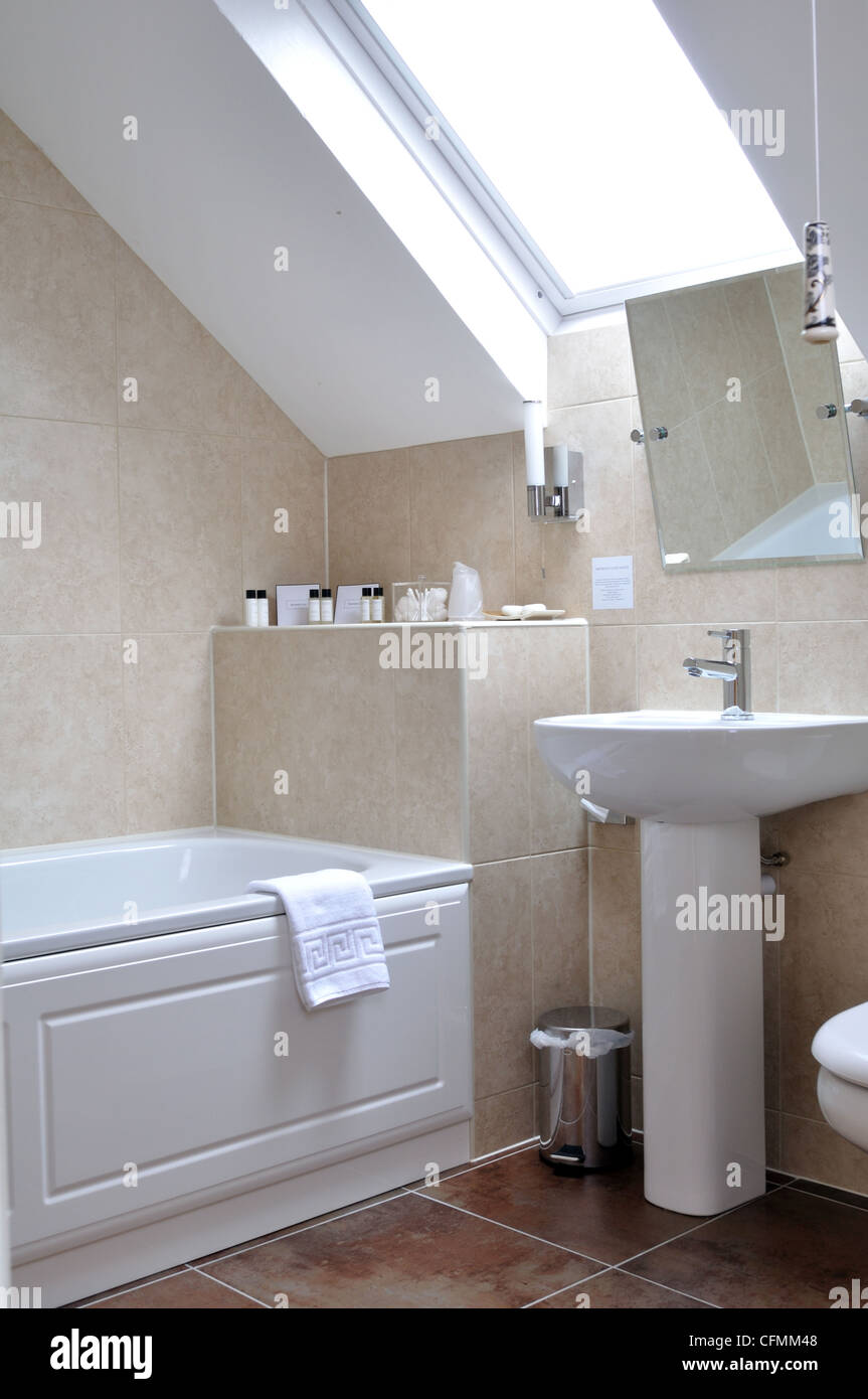 Luxury ensuite bathroom in bed and breakfast accomodation Stock Photo