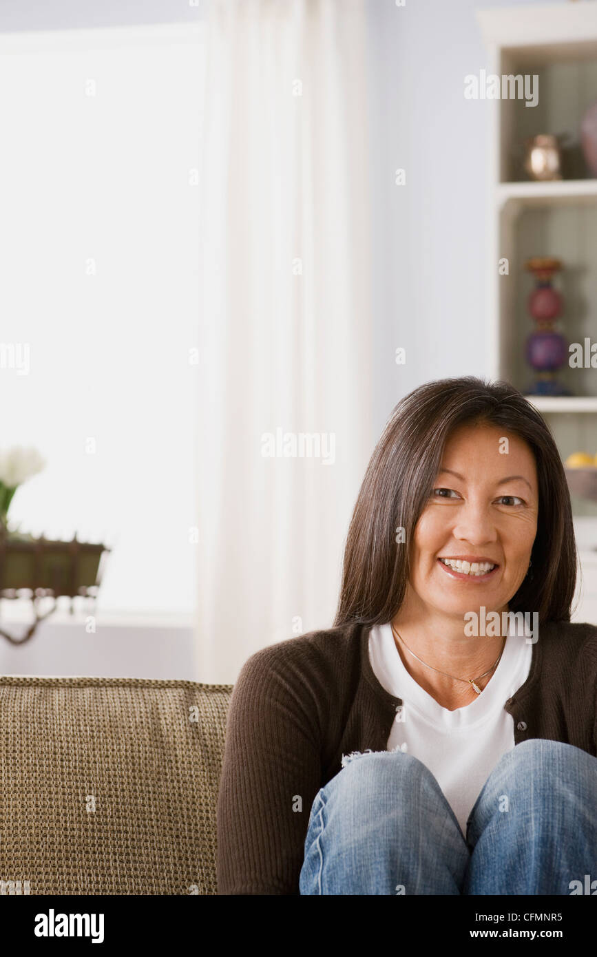 USA, California, Los Angeles, Portrait of smiling mature woman Stock