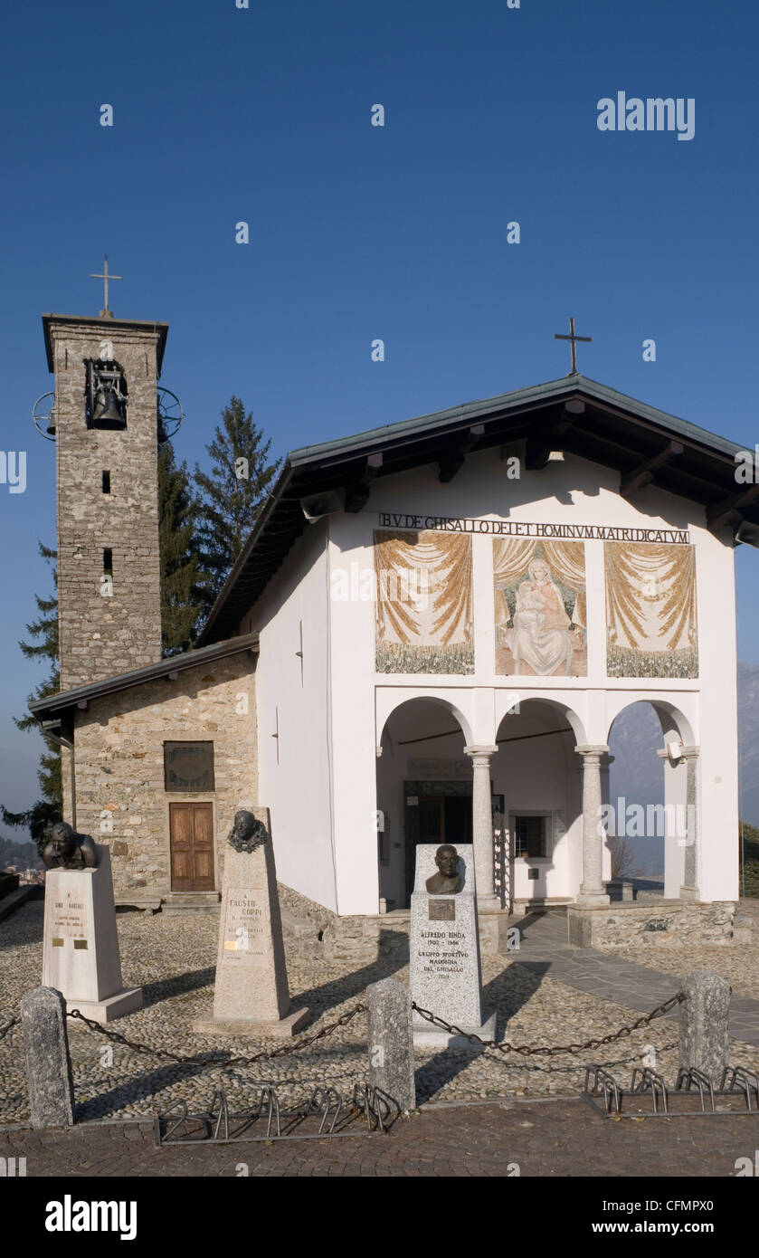 Madonna del Ghisallo sanctuary, Magreglio Lombardy Italy Stock Photo