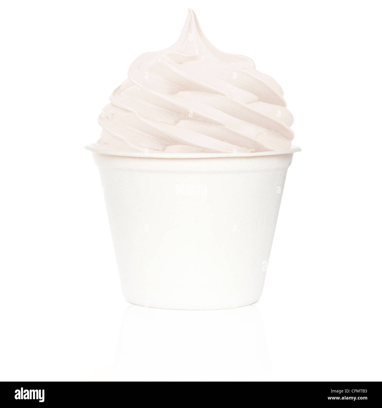 plain frozen yogurt Stock Photo