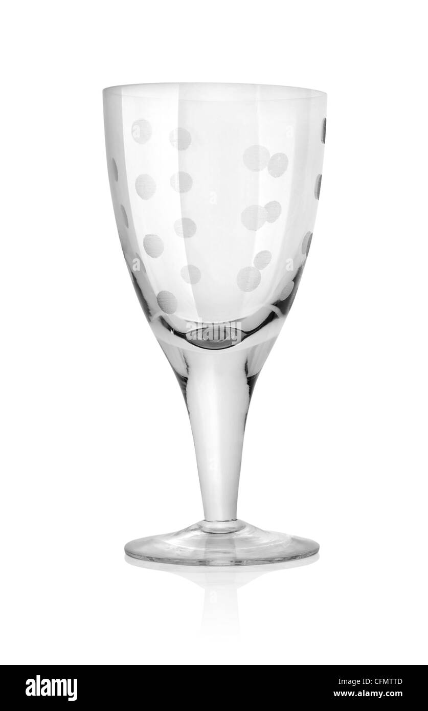 Wine glass isolated on a white background. Clipping path Stock Photo