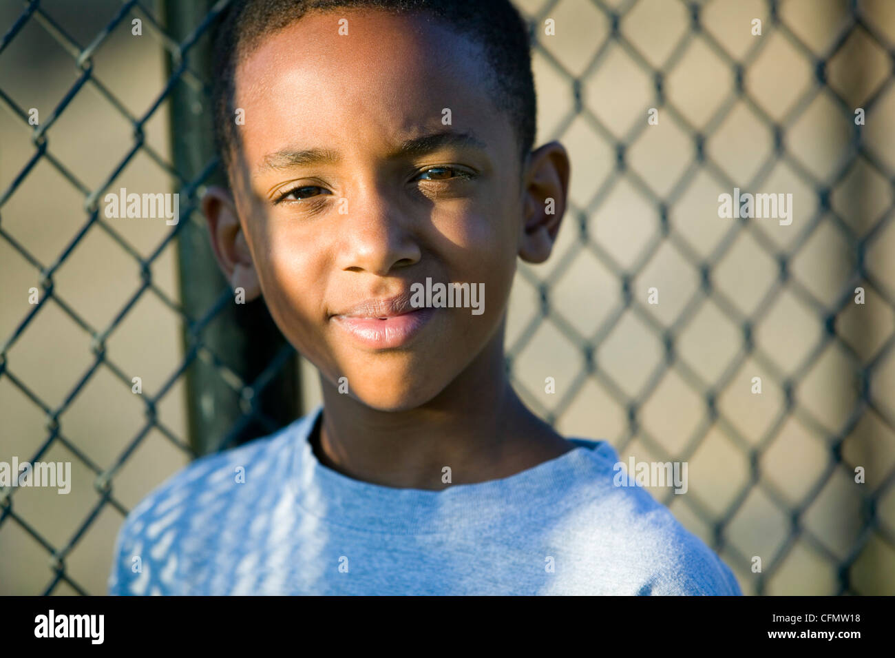 Portrait of Young Boy Stock Photo - Alamy