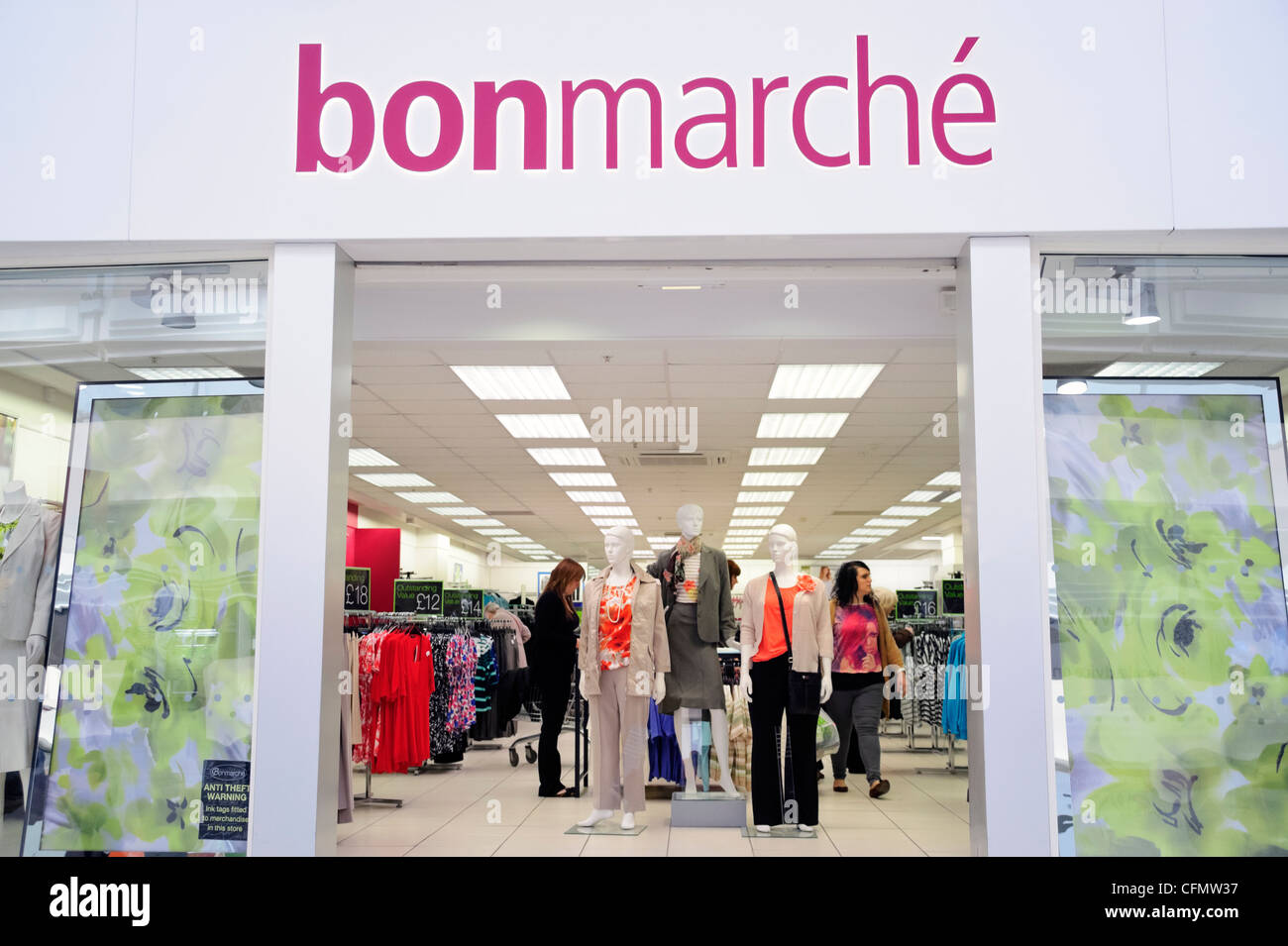 A branch of the women's clothing store BonMarche, part of the failed  Peacocks group of stores, about to close down, UK Stock Photo - Alamy