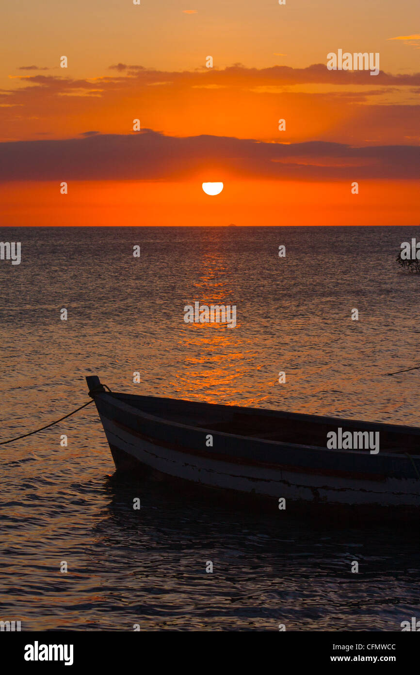 Sunset in the Antsiranana bay (Diego Suarez), north of Madagascar Stock Photo