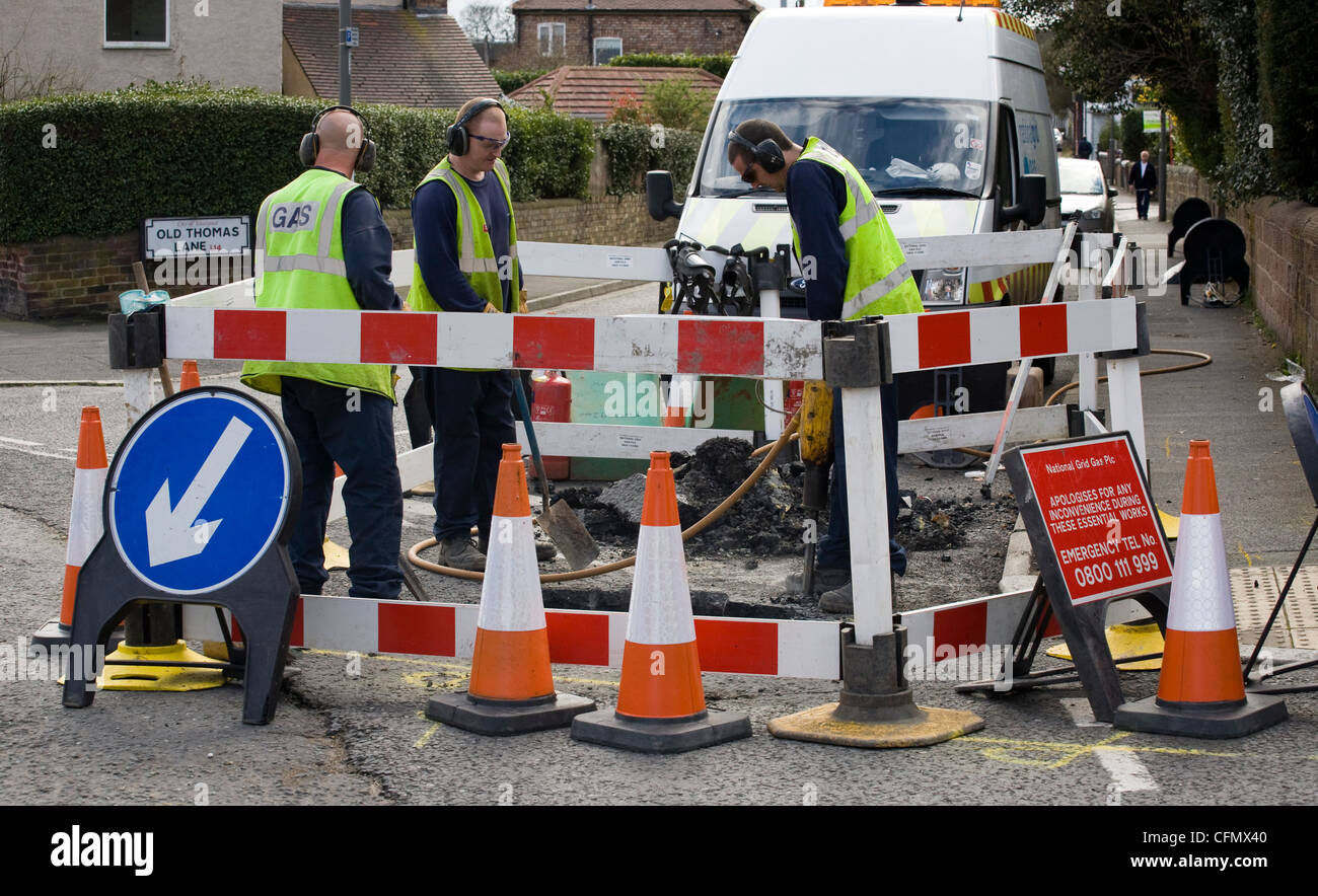 National Grid Gas Leak Repair and Installation, Liverpool, Merseyside