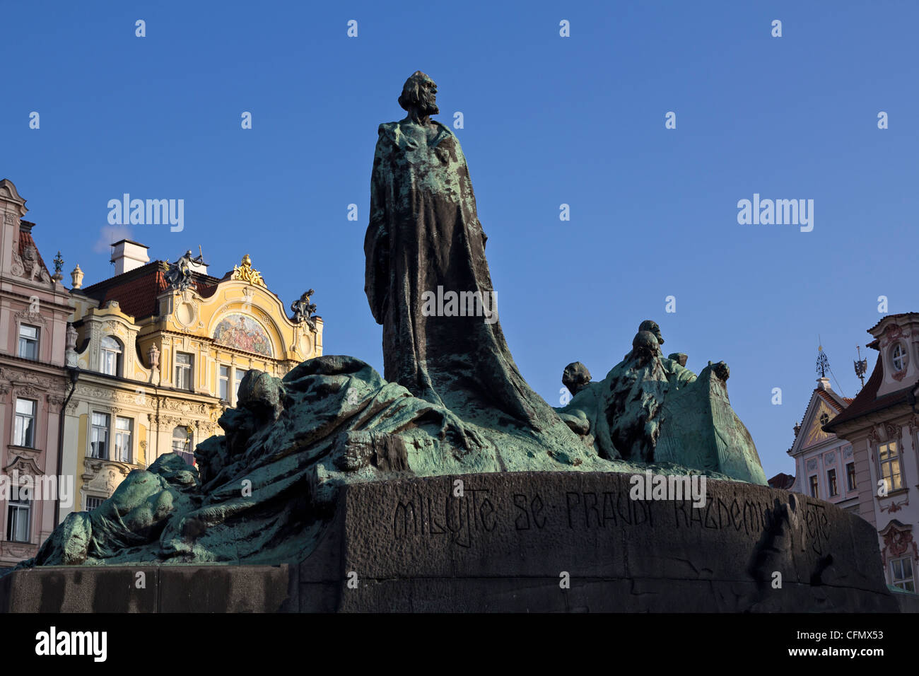 Jan Hus Monument (unveiled 1915), Old Town Square, Prague, Czech
