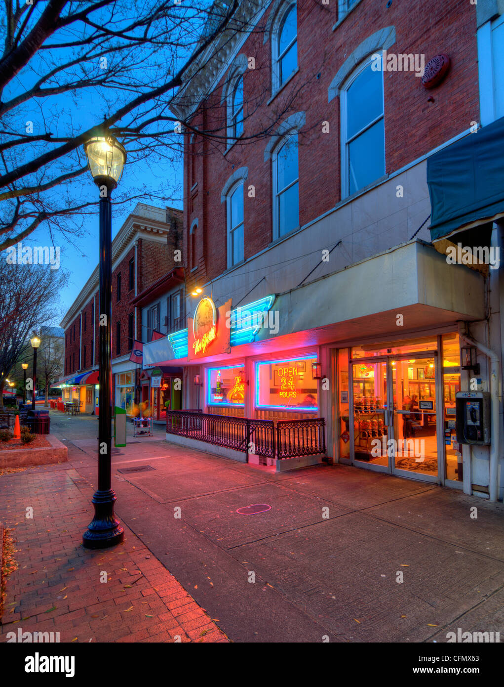 Downtown at College Ave in Athens, USA Stock Photo Alamy