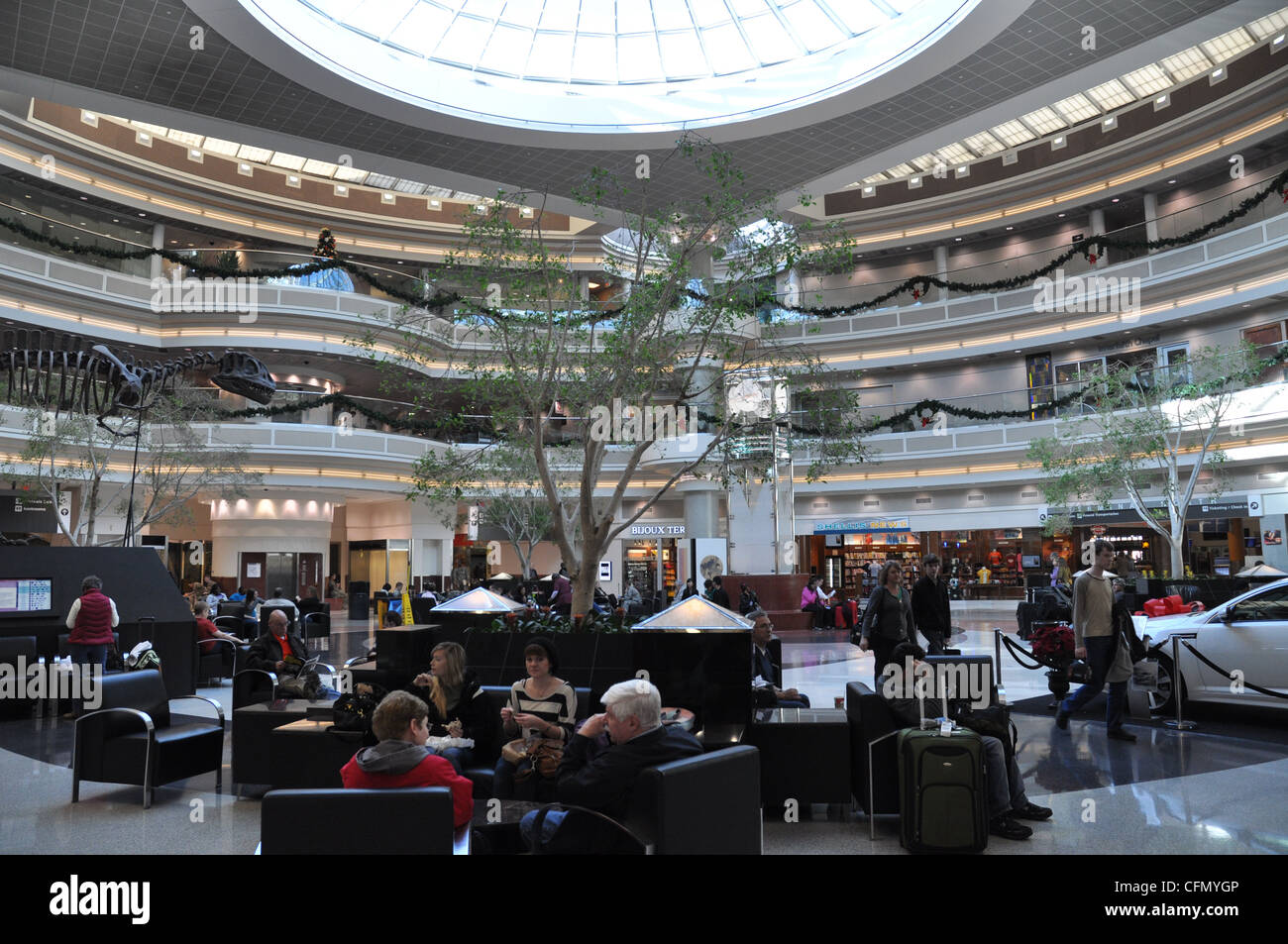 The Atrium at Atlanta International Airport. Stock Photo