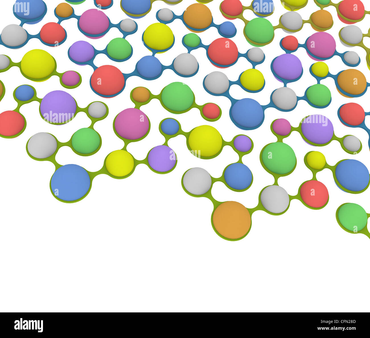 molecular structure on white background Stock Photo - Alamy