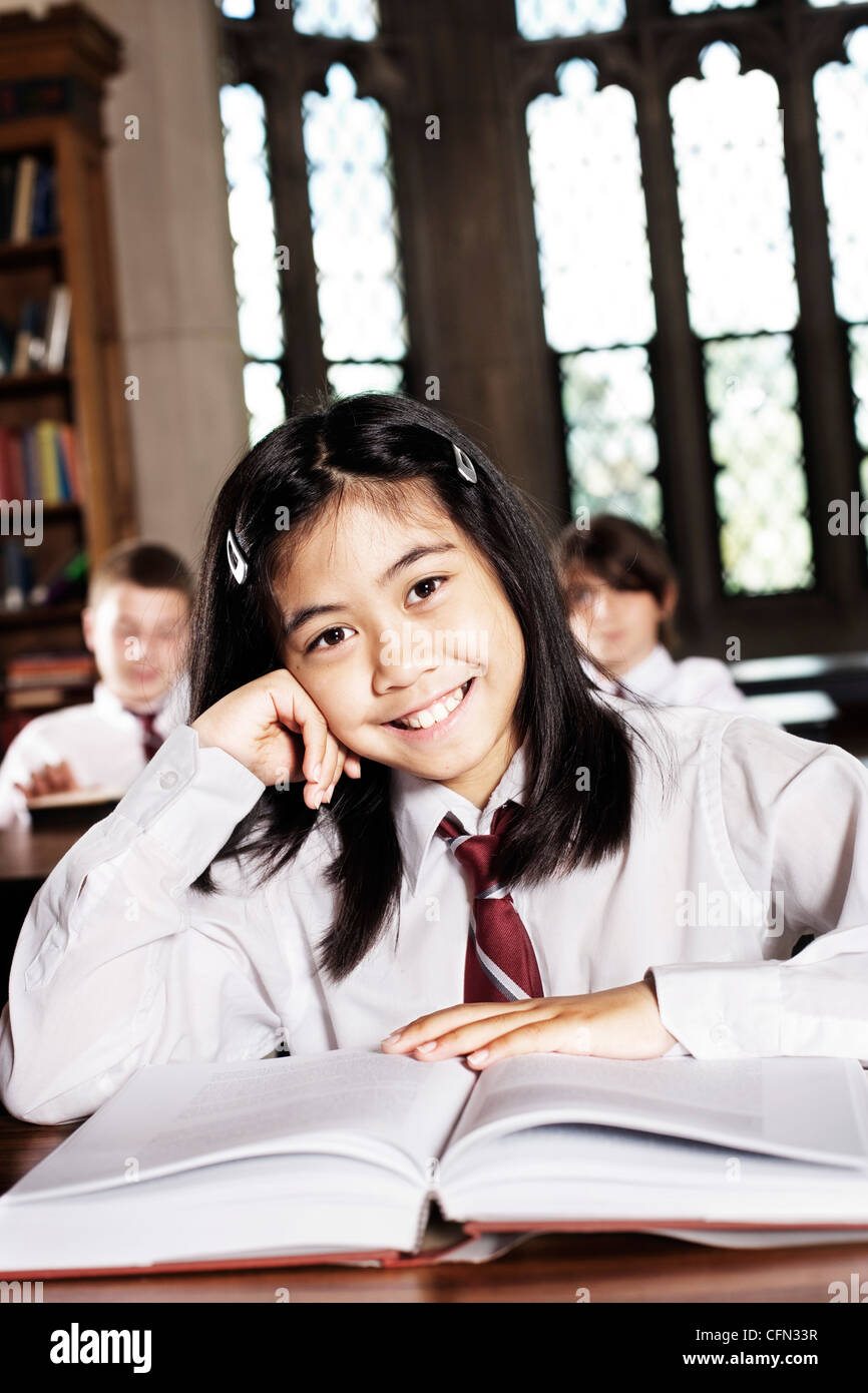 Female Student in Class Stock Photo - Alamy