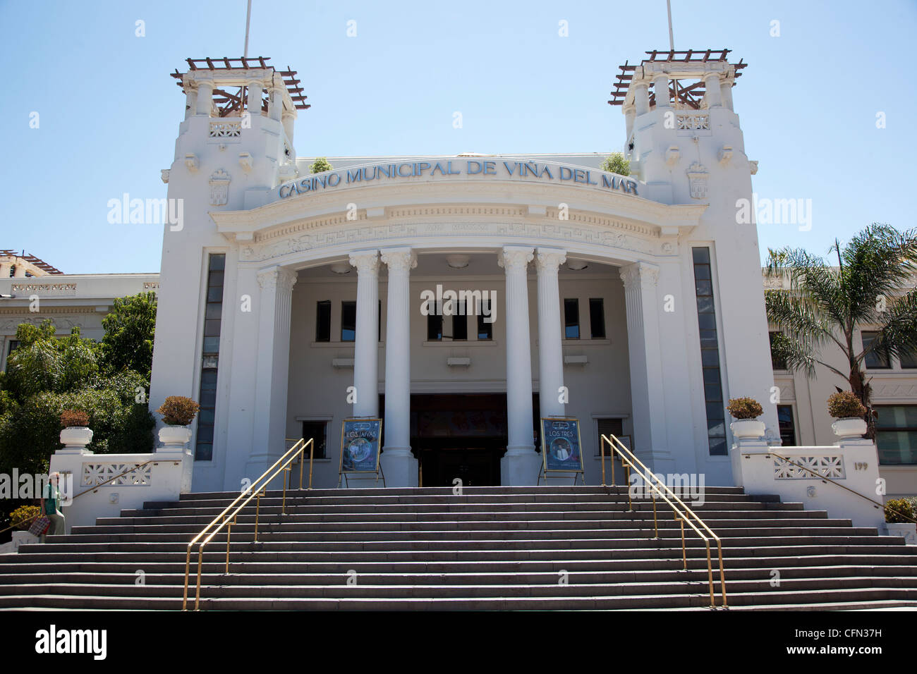 The Municipal Casino of Viña del MAr, a resort city on Chile's Central coast near the port city The Municipal Casino of Viña del MAr, a resort city on Chile's Central coast near the port city