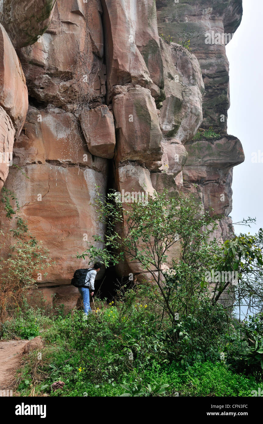 Asian hiker on mountain hi-res stock photography and images - Alamy