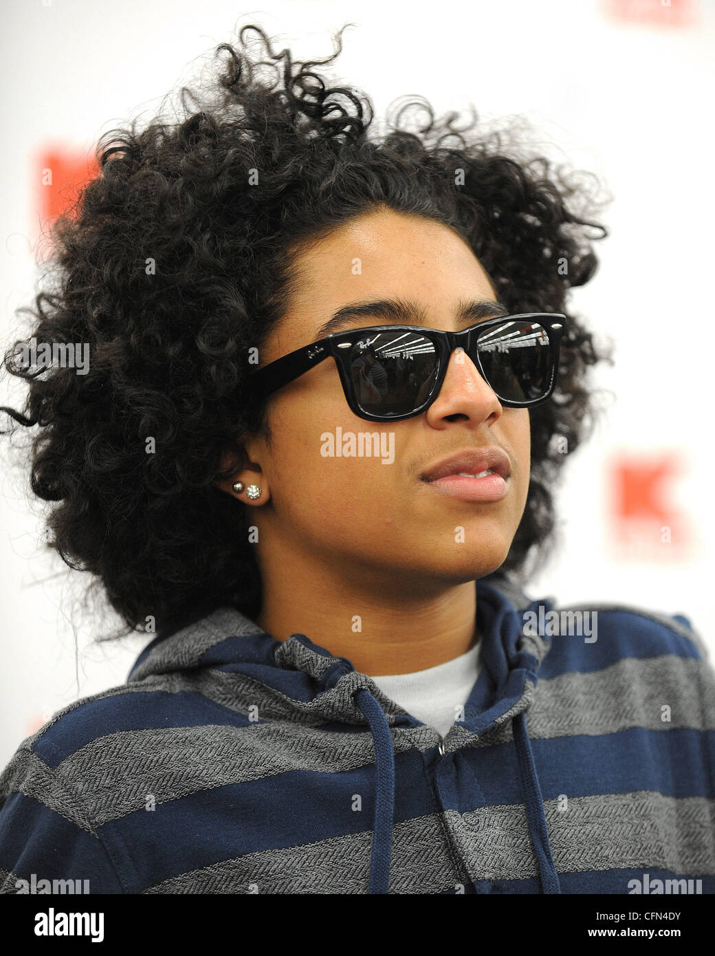 Princeton of Mindless Behavior signs autographs for fans during a meet and greet event held at a Kmart store in Miami Miami, Florida - 08.02.12 Stock Photo
