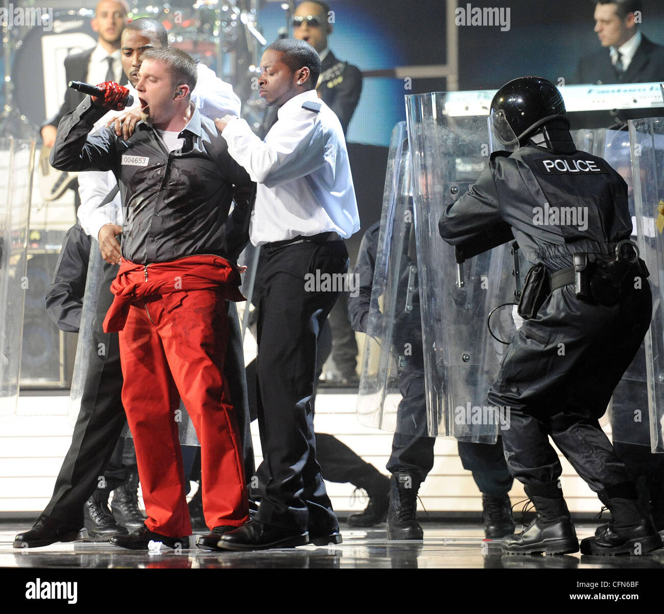 Ben Drew of Plan B performs , The BRIT Awards 2011 at the O2 Arena
