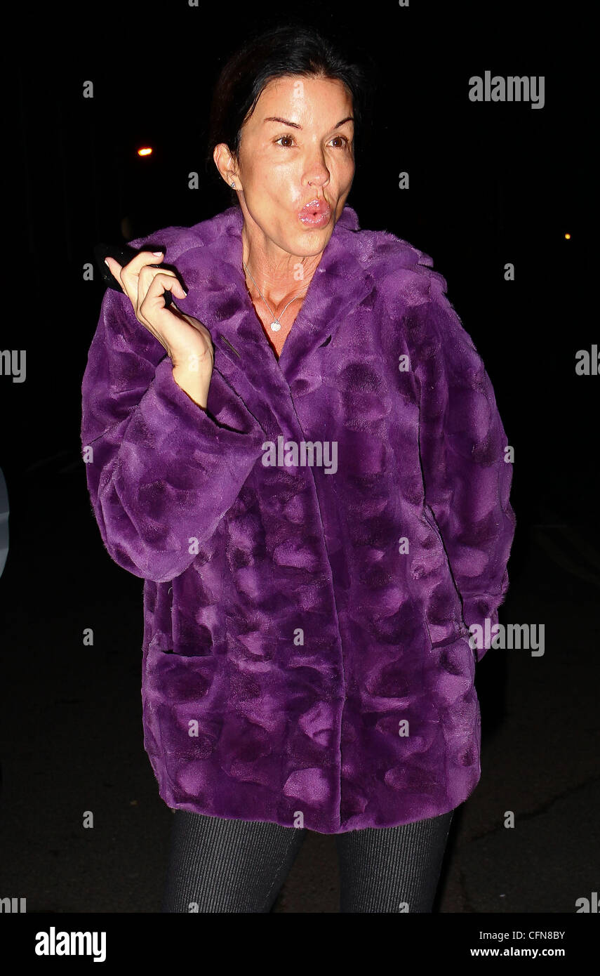 Janice Dickinson Celebrities Arrives For The Filming Of The Itv2 Show Celebrity Juice London