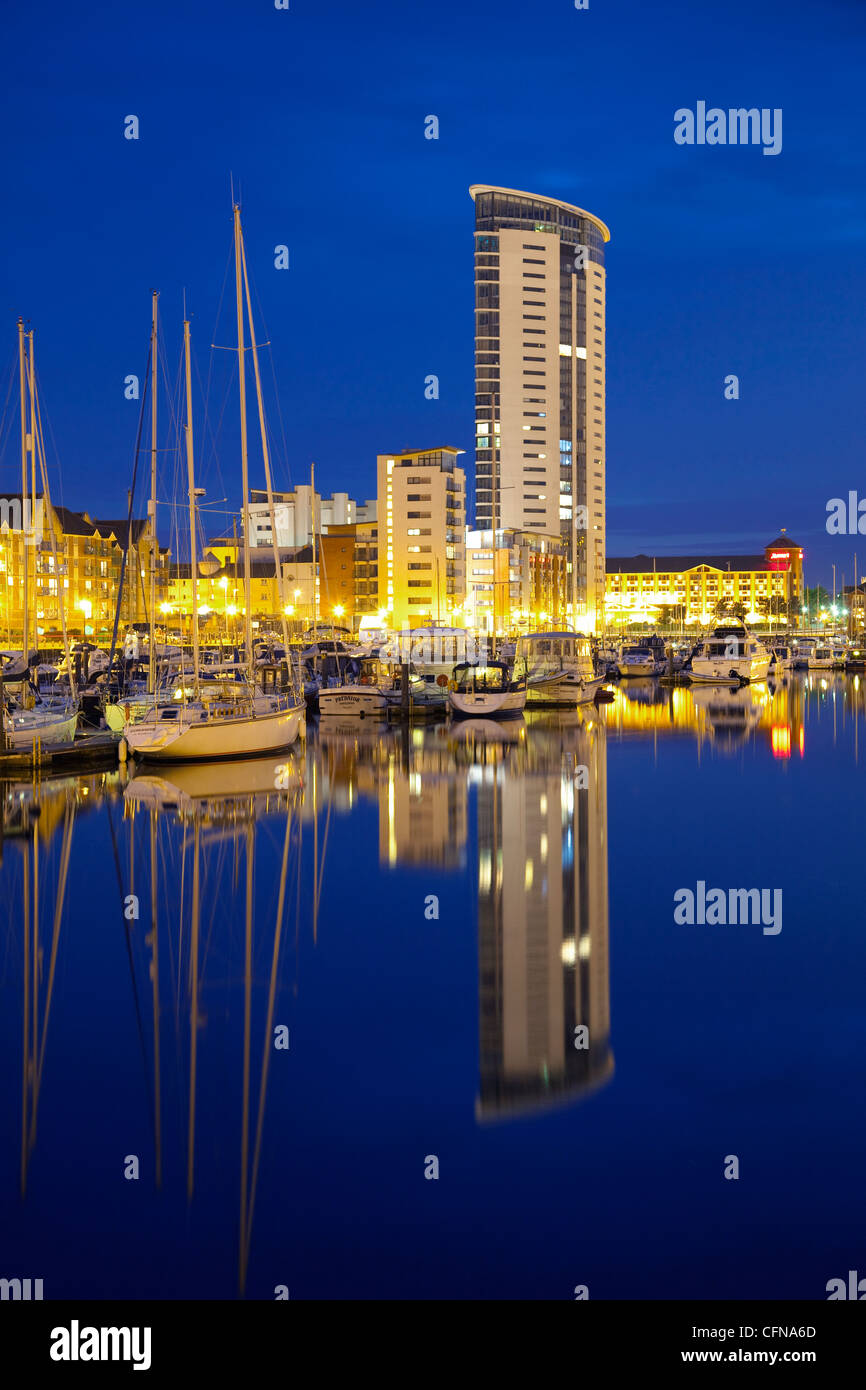 Swansea Marina, Swansea, West Glamorgan, South Wales, Wales, United Kingdom, Europe Stock Photo