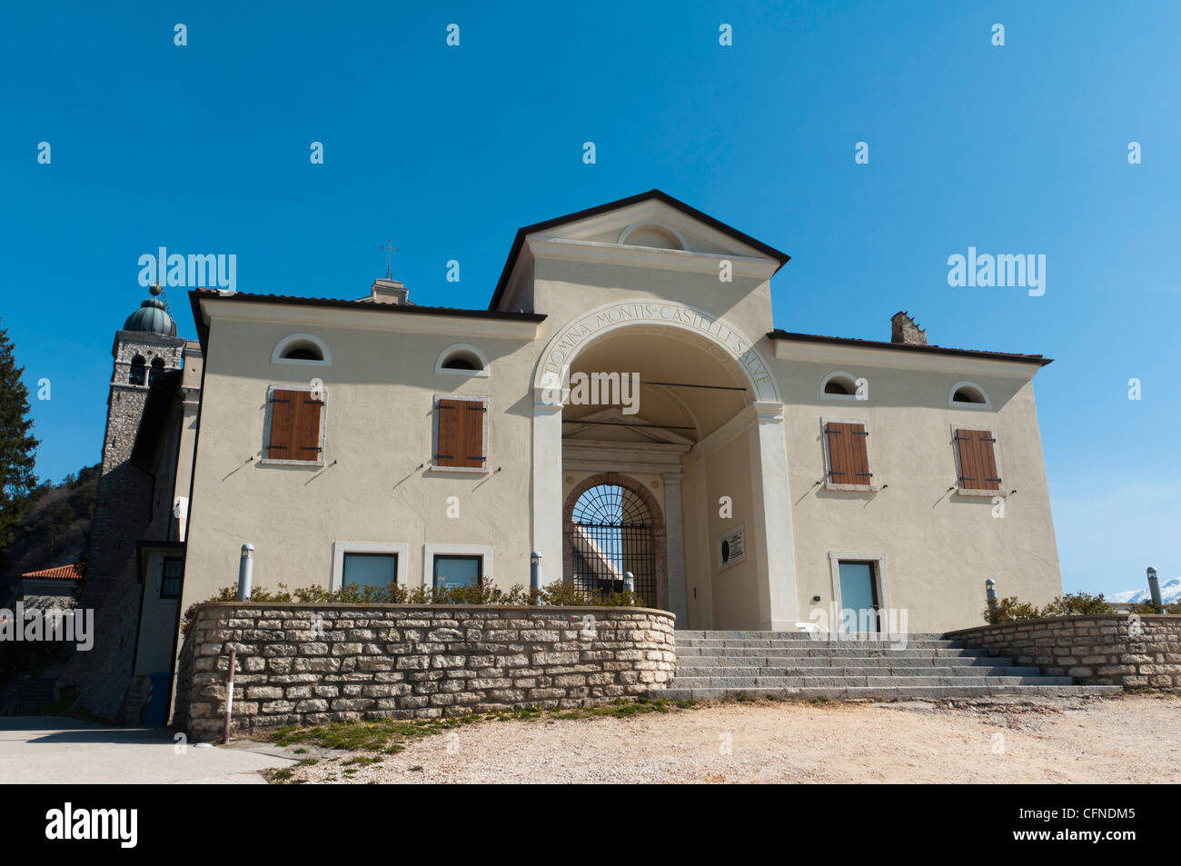 Santuario di Montecastello, Tignale, Lago di Garda (Lake Garda), Lombardy, Italy, Europe Stock Photo