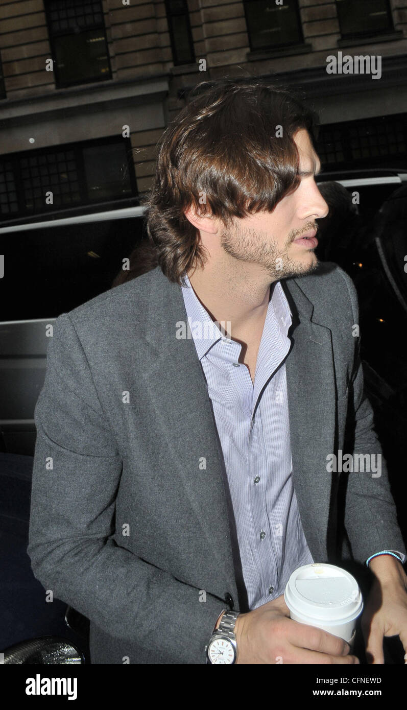 Ashton Kutcher Arriving At The Bbc Radio One Studios London