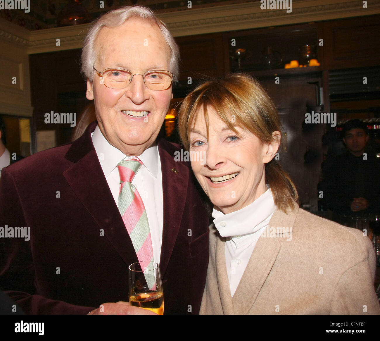 Nicholas Parsons and Jean Marsh,  Oldie of the Year Awards 2011 held at Simpsons in the Strand London - Inside.  London, England - 10.02.11, Stock Photo