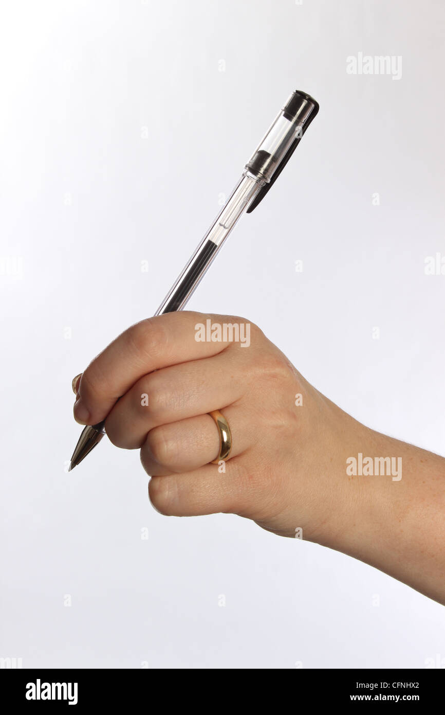 Hand pen close up hi-res stock photography and images - Alamy