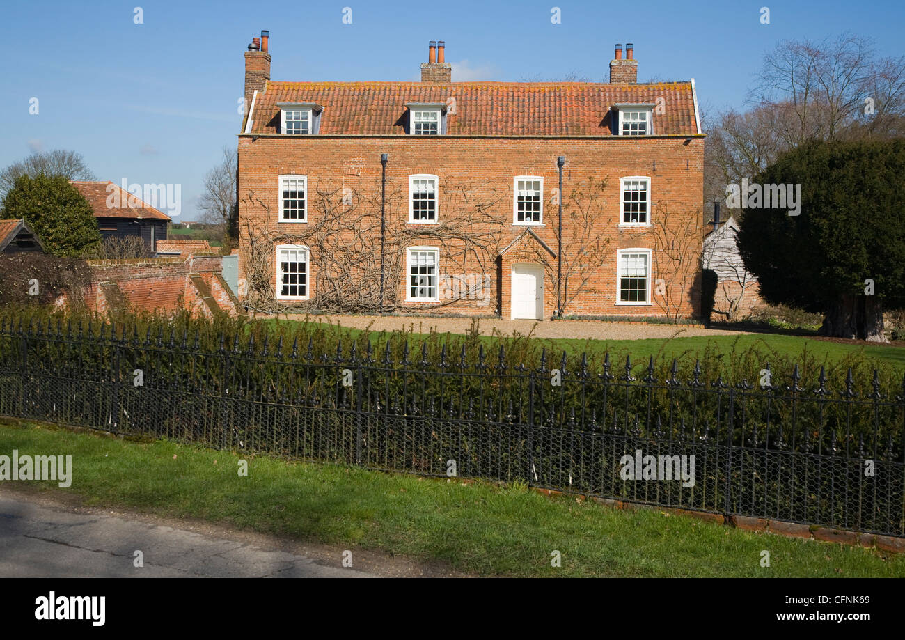 Large detached farmhouse Dallinghoo, Suffolk, England Stock Photo Alamy