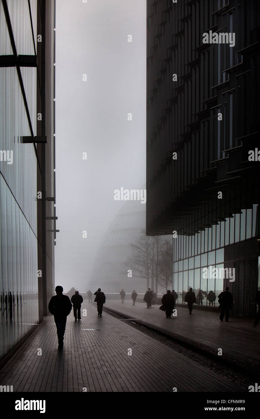 Mist in London, UK Stock Photo