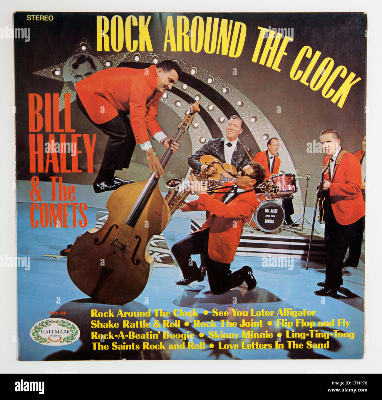 Bill Haley & The Comets, Rock Around The Clock album cover Stock Photo -  Alamy