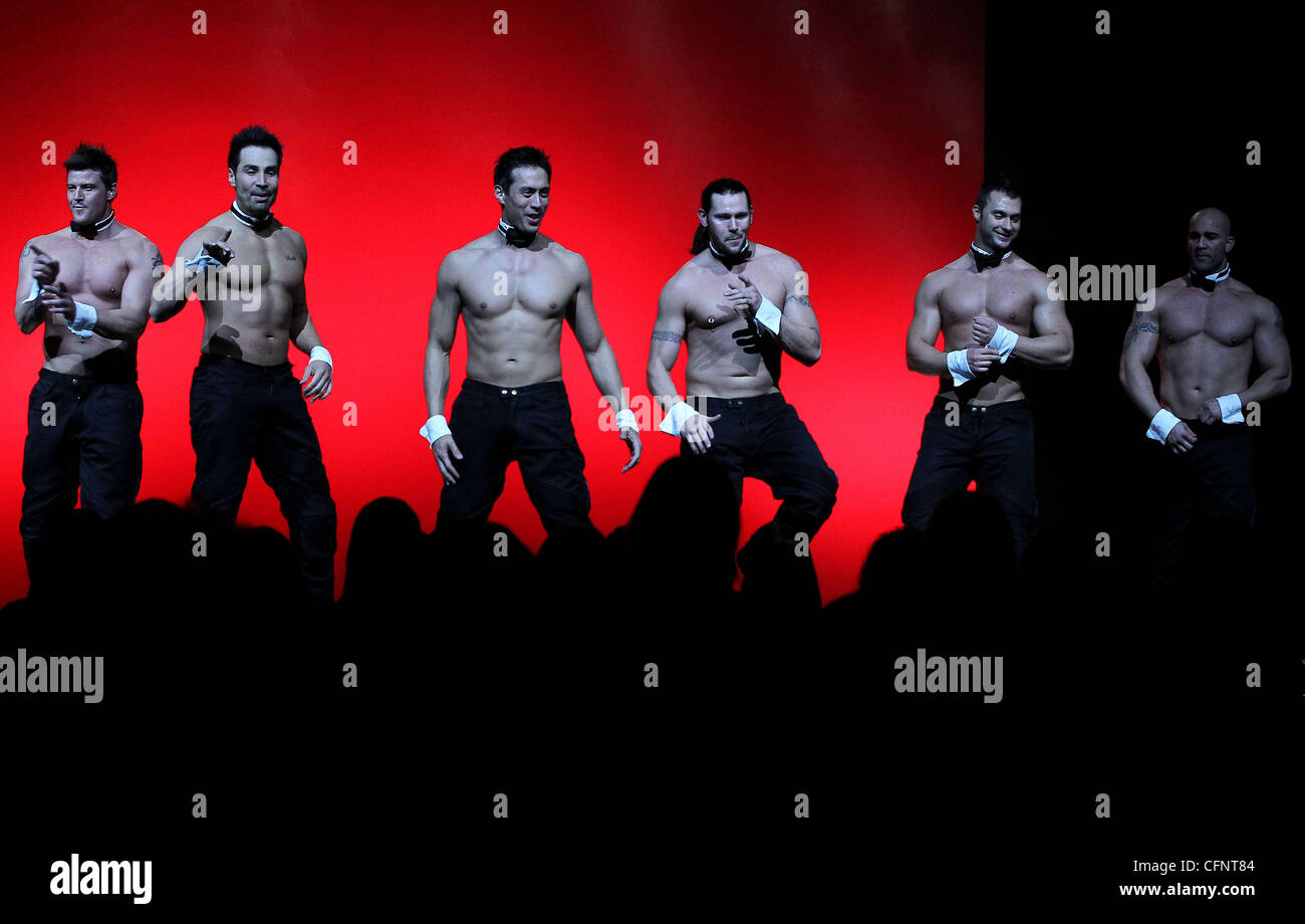 Show Chippendales at The Rio All Suite Hotel and Casino  Las Vegas, Nevada - 12.02.11 Stock Photo