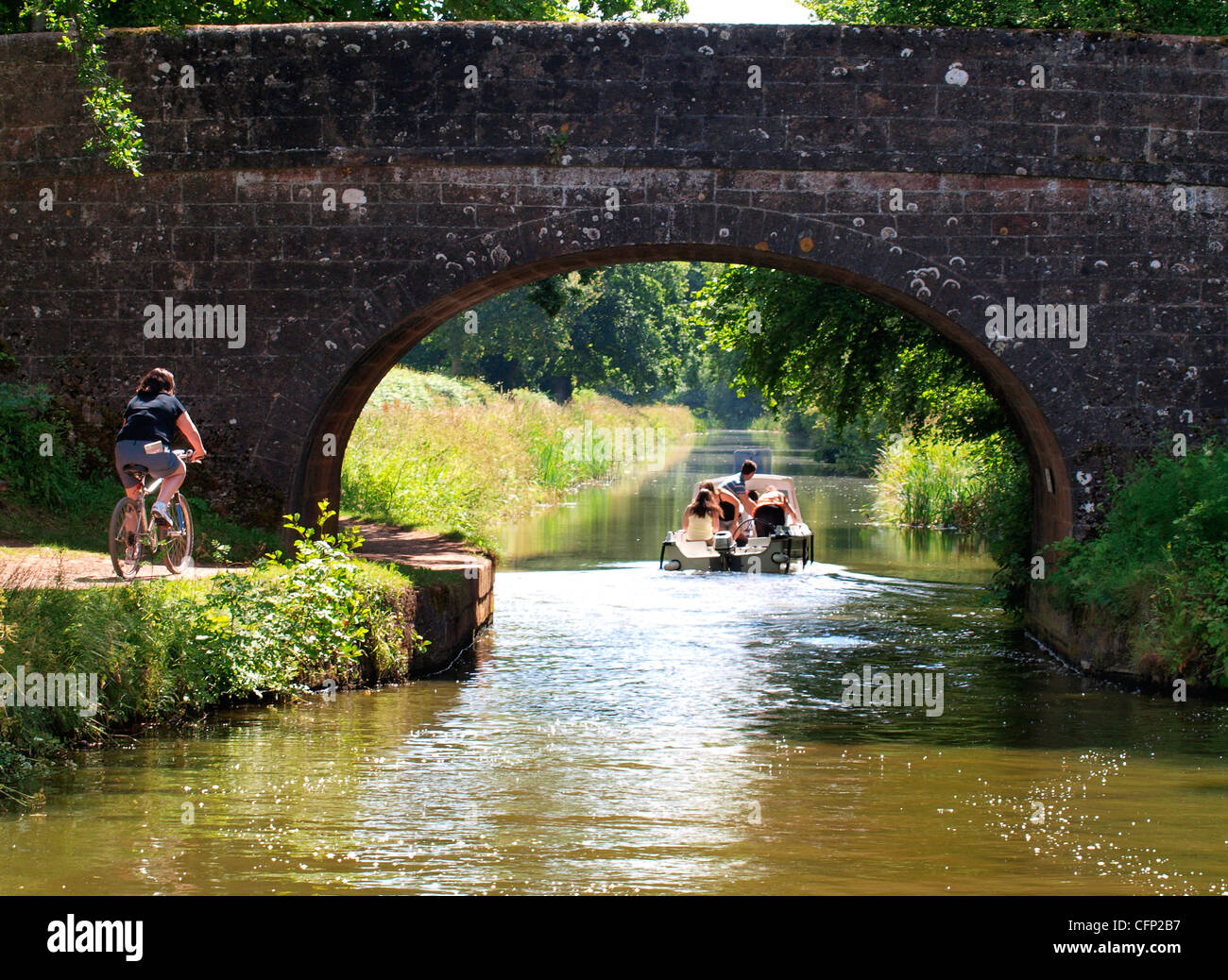 The Grand Western Canal, UK Stock Photo