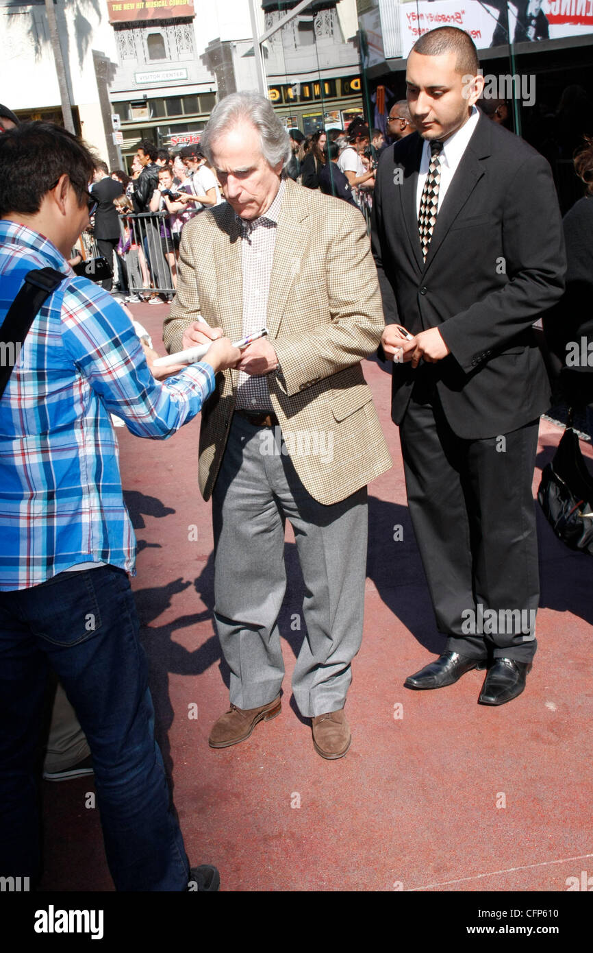Henry Winkler Adam Sandler is honored on the Hollywood Walk of Fame and