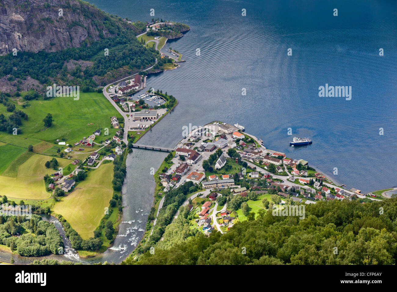 Aurlandsfjord, Norway Stock Photo