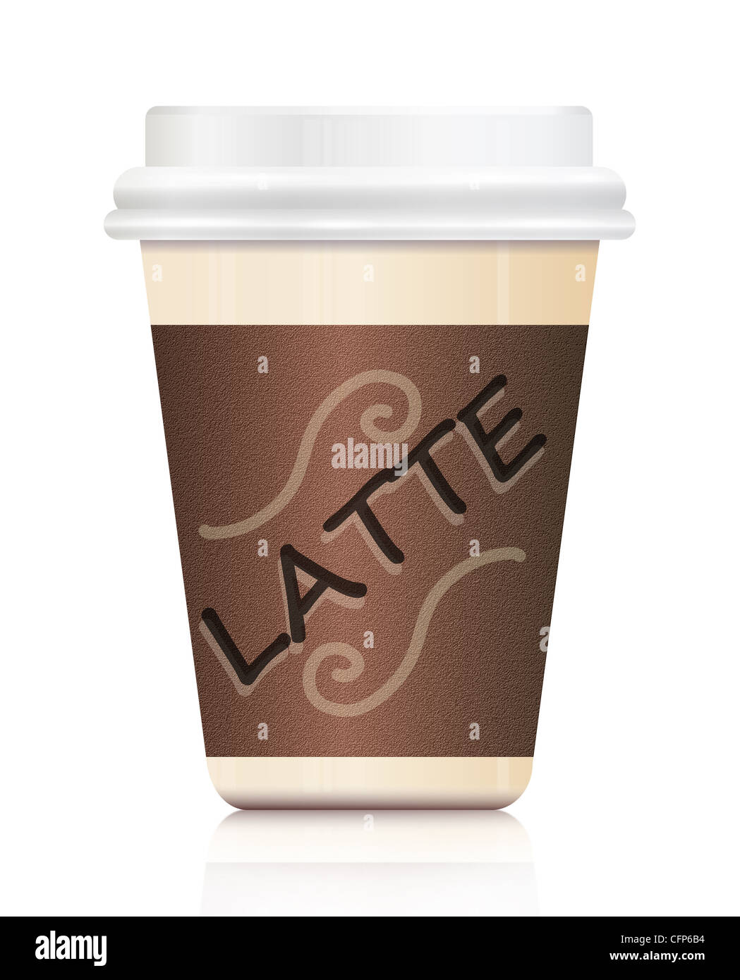 Latte take out Stock Photo - Alamy