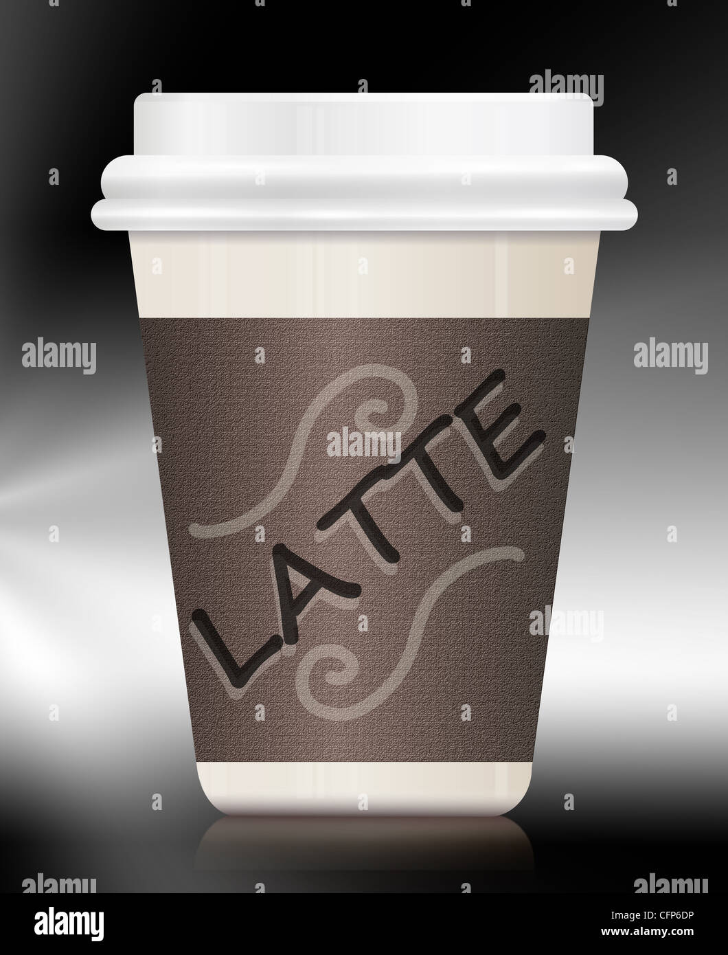 Latte take out Stock Photo - Alamy