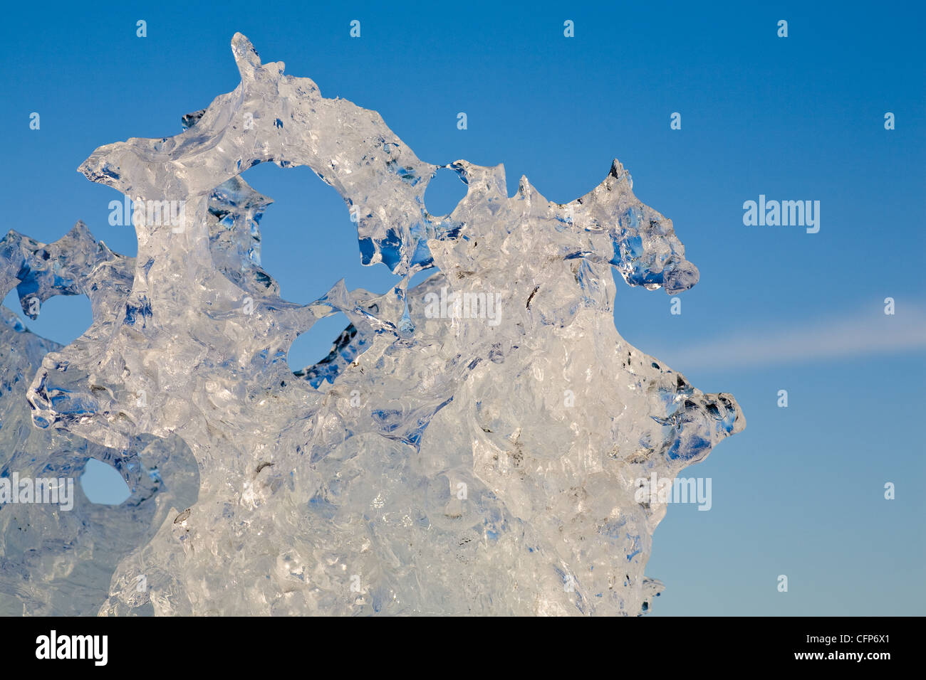 Ice, close-up Stock Photo