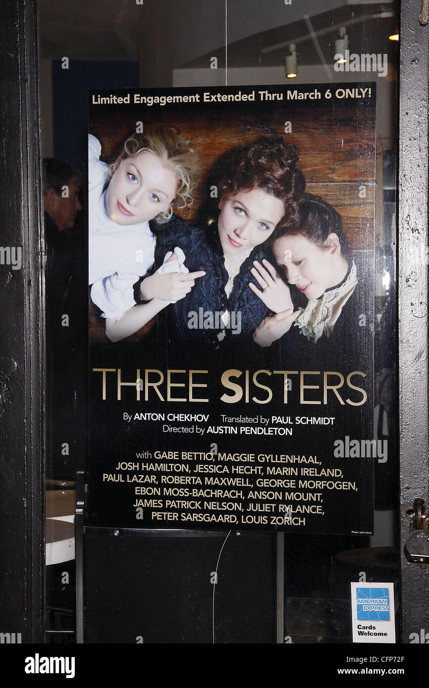 atmosphere  Opening night of the Classic Stage Company production of 'Three Sisters' at the CSC Theatre - Arrivals. New York City, USA - 03.02.11 Stock Photo