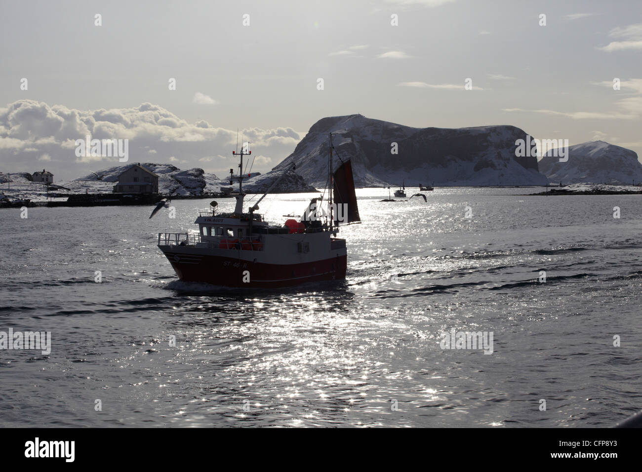 View from the Island Röst. Lofoten. Norway Stock Photo - Alamy