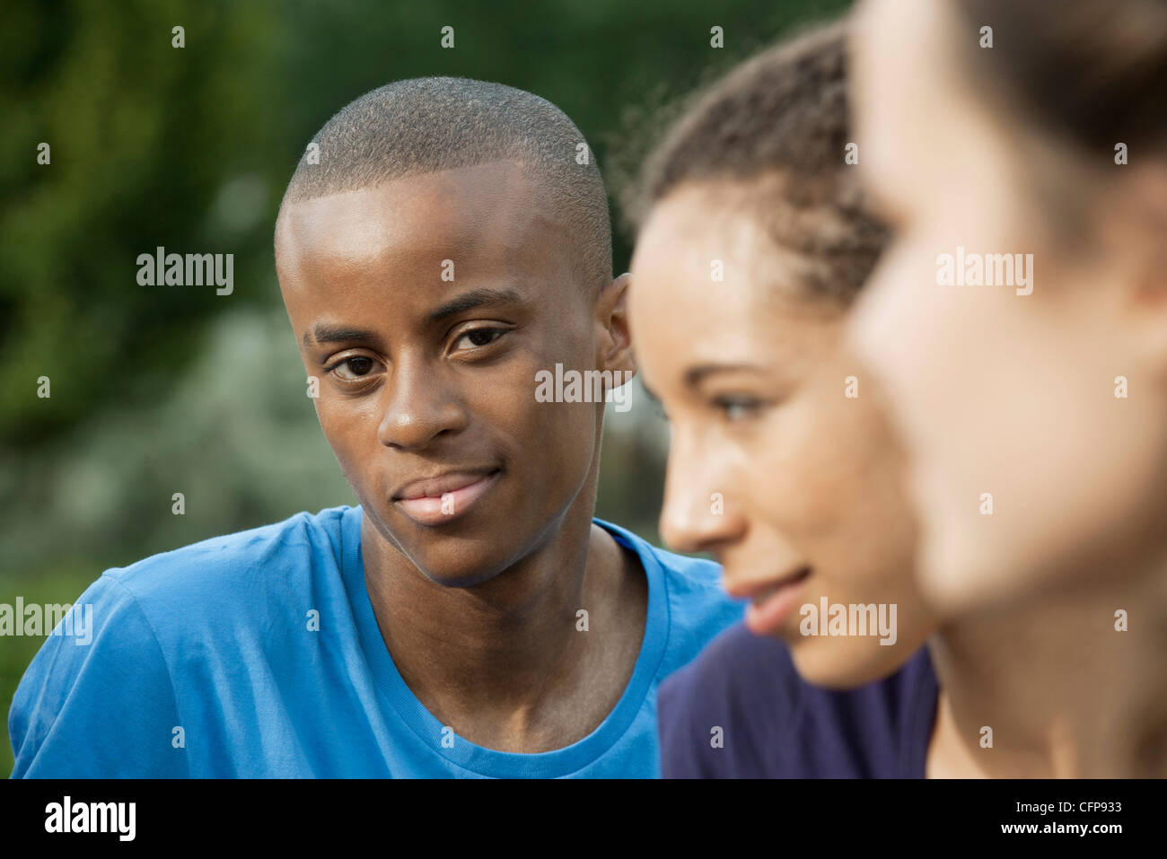 Man smiling outdoors hi-res stock photography and images - Alamy