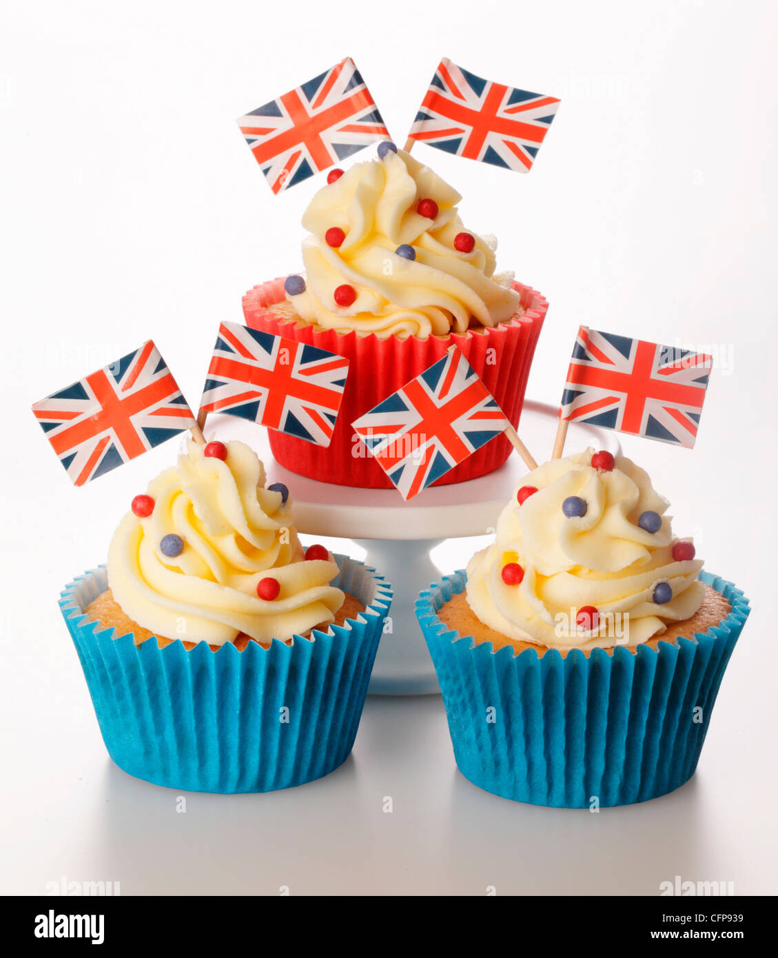 BRITISH CELEBRATION CUPCAKES Stock Photo Alamy