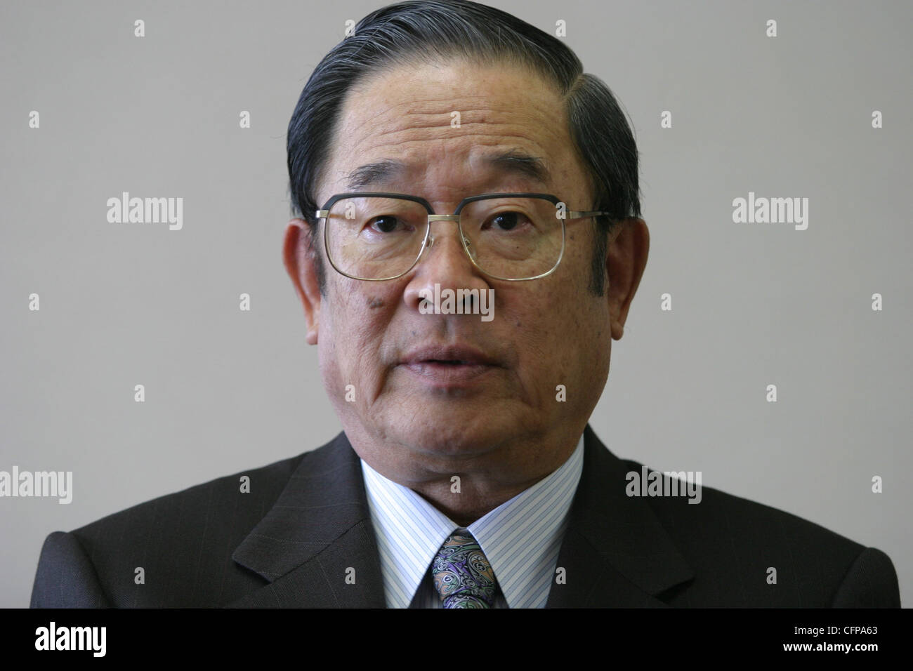 Fujio Cho, Chairman of Toyota Motor Corporation, Tokyo, Japan. Stock Photo