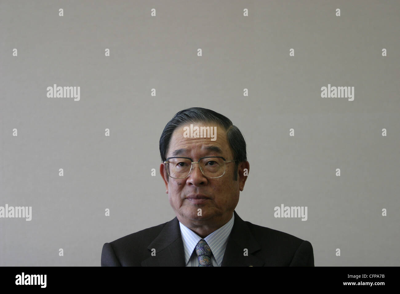 Fujio Cho, Chairman of Toyota Motor Corporation, Tokyo, Japan. Stock Photo