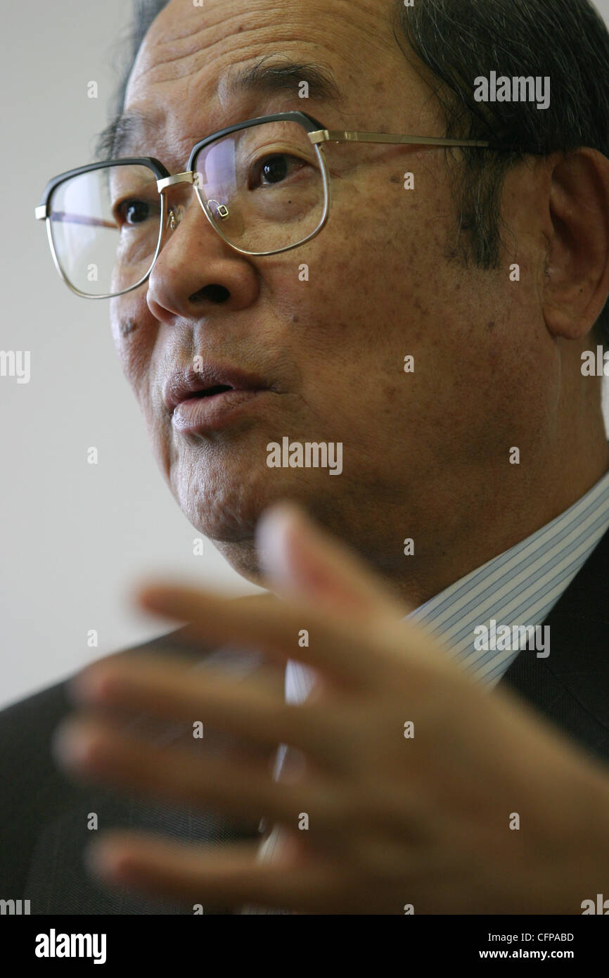 Fujio Cho, Chairman of Toyota Motor Corporation, Tokyo, Japan. Stock Photo