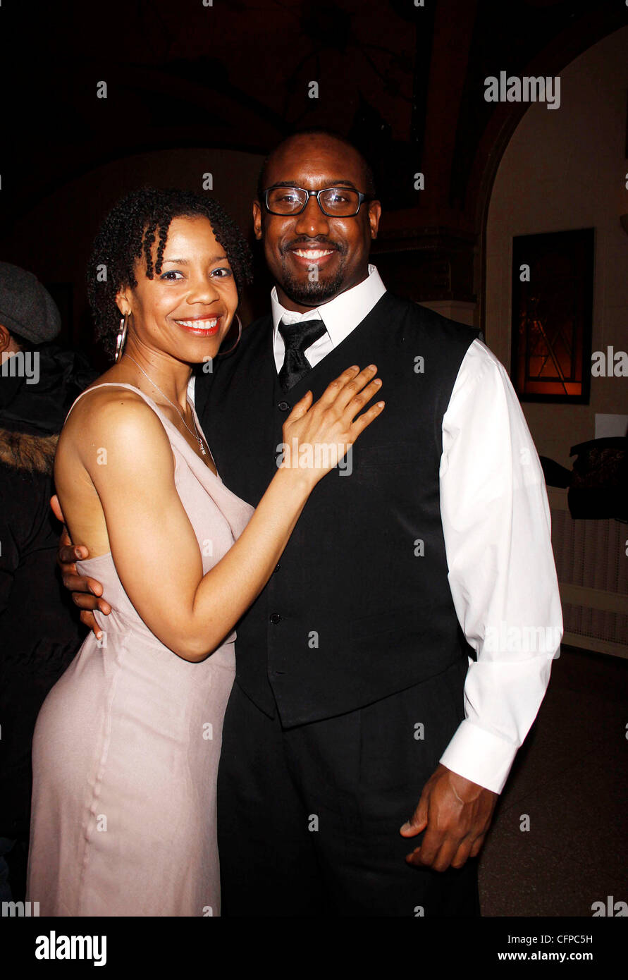 Sherry Boone and Quentin Earl Darrington Closing night after party for the Encores musical production of 'Lost in the Stars' at City Center New York City, USA - 06.02.11 Stock Photo