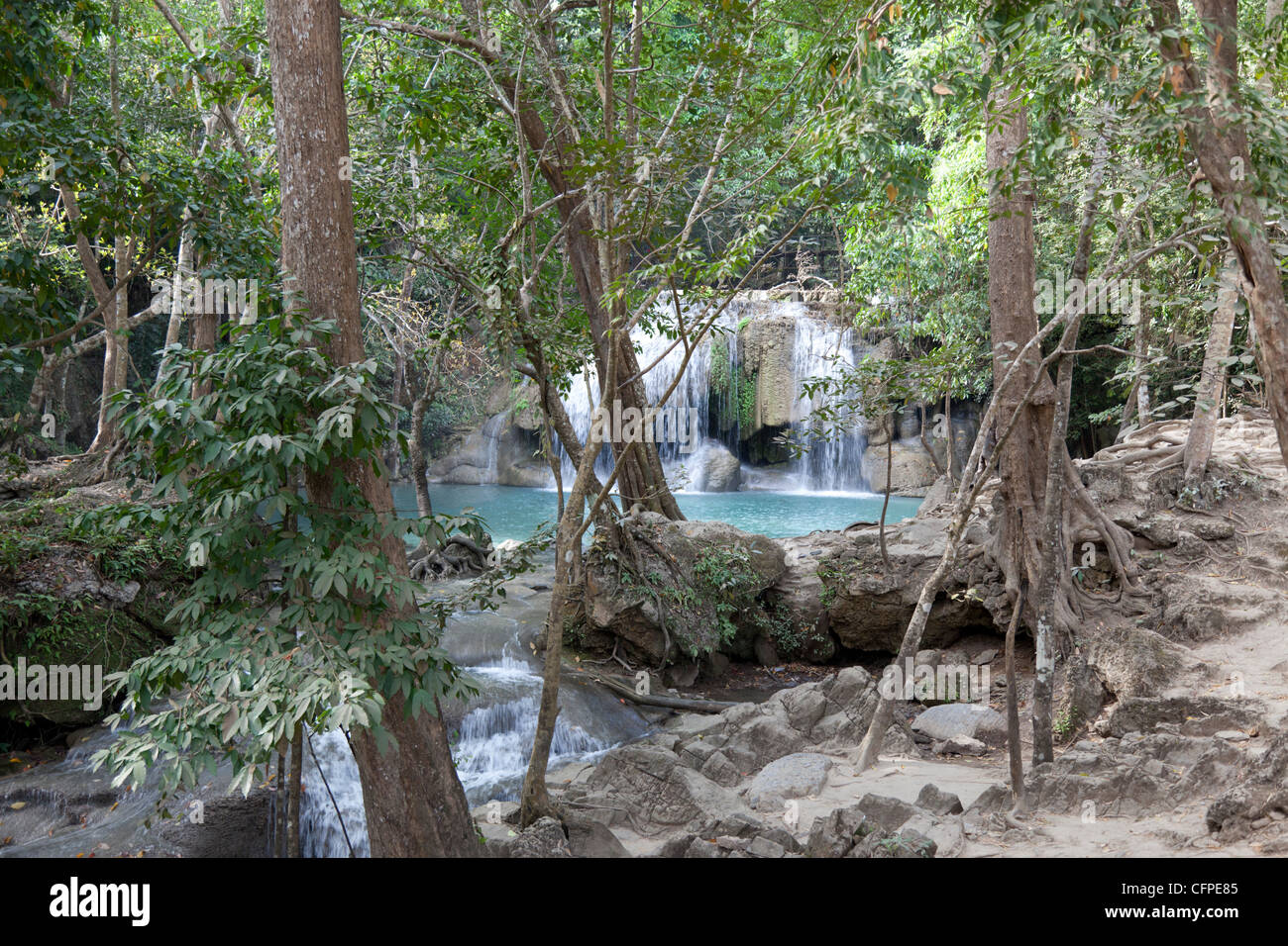 after-the-rainy-season-the-erawan-waterfall-kanchanaburi-thailand